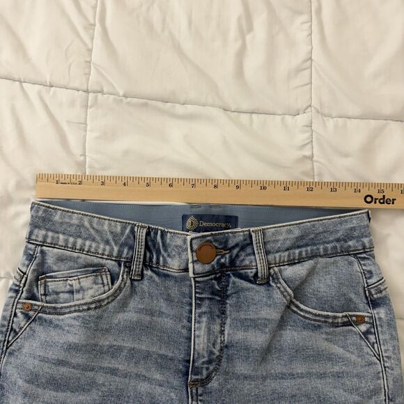 Democracy Jeans Womens 6 Blue Kathryn Eco Bootcut Sustainable AB Itty Bitty - Picture 7 of 9